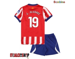Atletico Madrid Julian Alvarez #19 Prima Maglia Bambino 2026-27 Manica Corta (+ Pantaloni corti)